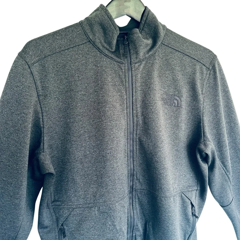 The North Face Apex Canyonwall Jacket Mens Medium Gray WindWall Softshell Zip